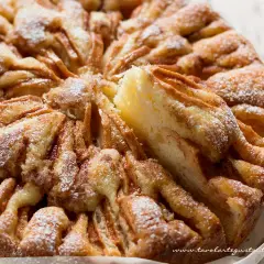 Una deliziosa torta di mele facile, con mele caramellate e cannella, spolverata di zucchero a velo. Perfetta per ogni occasione.